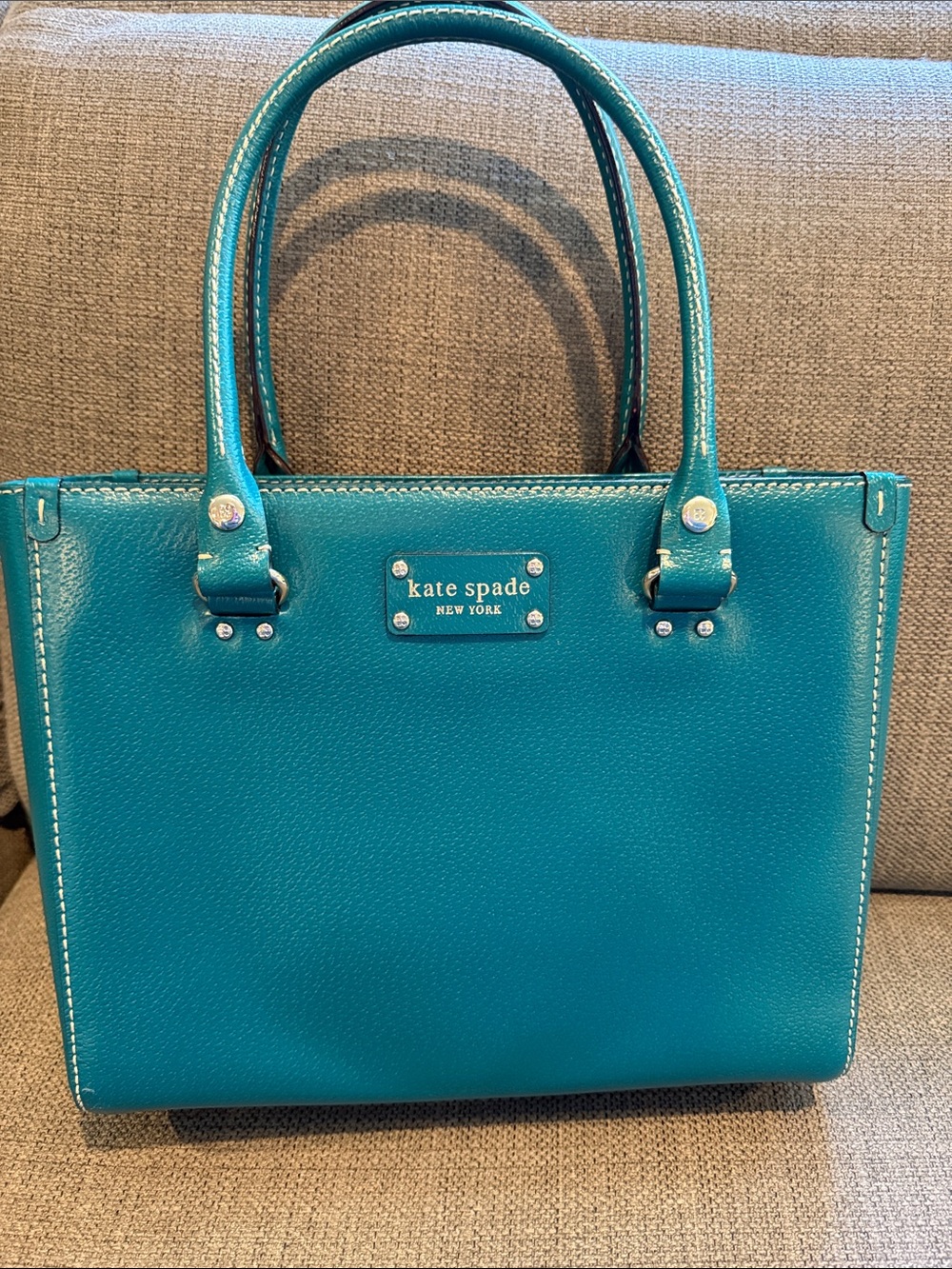 kate spade Teal Leather Top-Handle Satchel